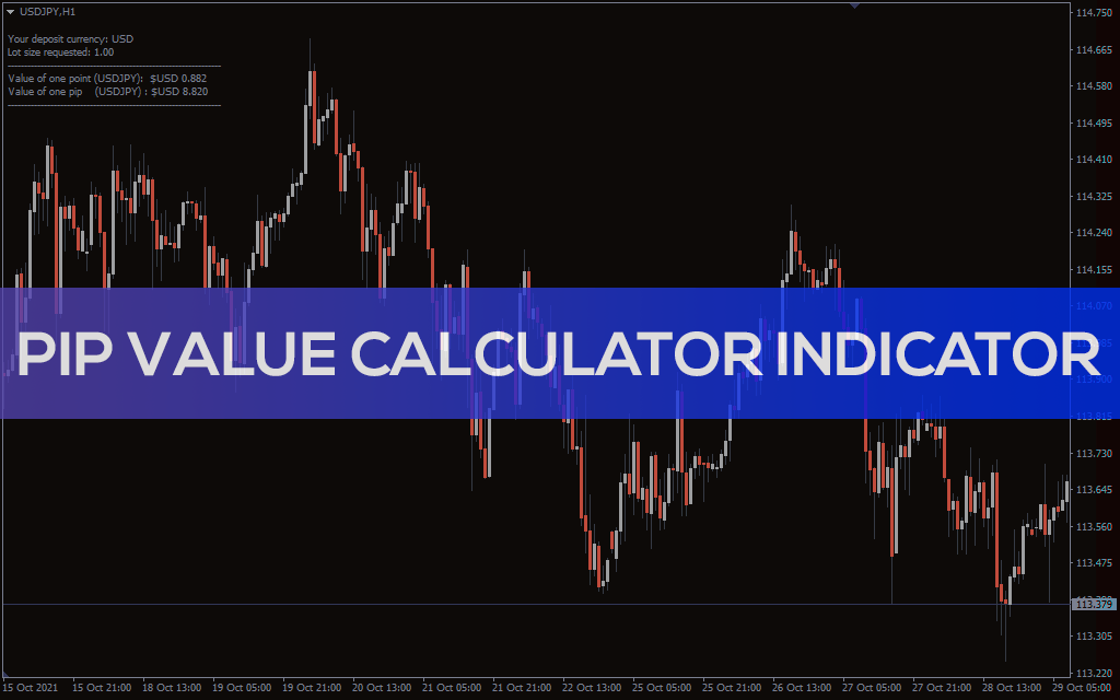 Pip-value-calculator-indicator for mt4